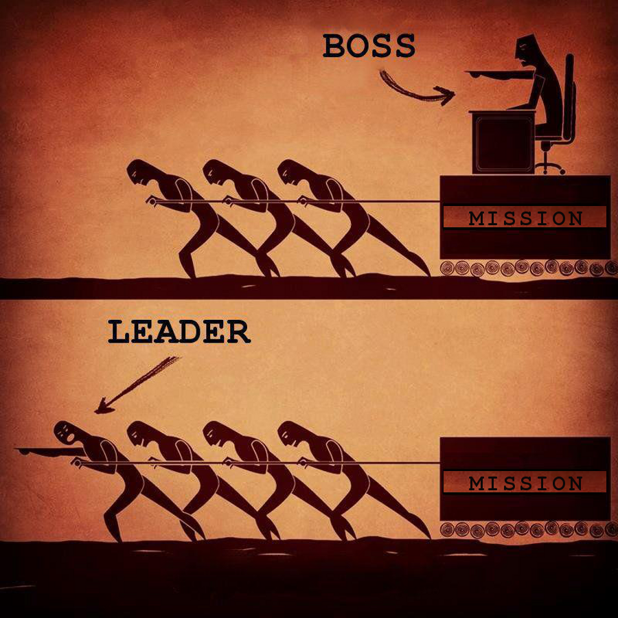 chef vs ledare