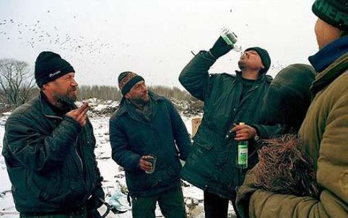 Den elaka stereotypen (?) av ryssar som dricker vodka